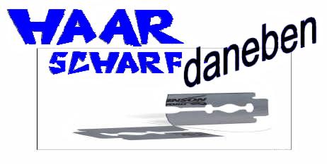 Logo "Haarscharf daneben"
